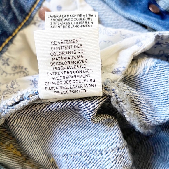 FREE PEOPLE Sophia Cutoff Denim Shorts 25 NWT - Picture 8 of 10